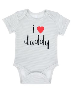 Боди Я люблю цвет белый красный Leader kids