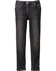 Джинсы Super Skinny Размеры 116 170 черный потертый bonprix