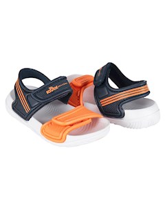 Сандалии пляжные цвет оранжевый синий kidix