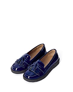 Синие лаковые лоферы Ellen Age of Innocence