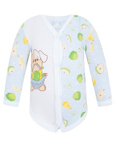 Боди цвет белый голубой Зайка Моя